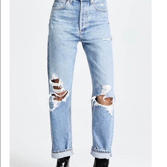 Agolde Denim - NWOT AGOLDE 90s distressed jeans mid rise